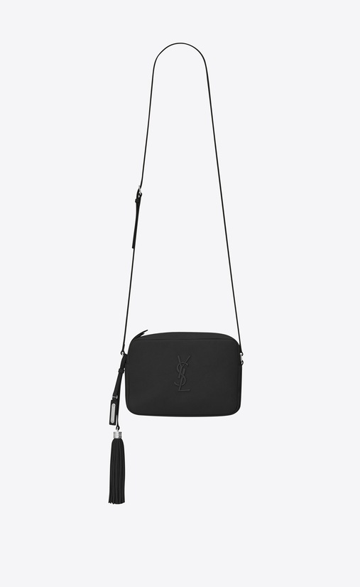 SAINT LAURENT Monogram Lou Donna lou camera bag nera in pelle a_V4